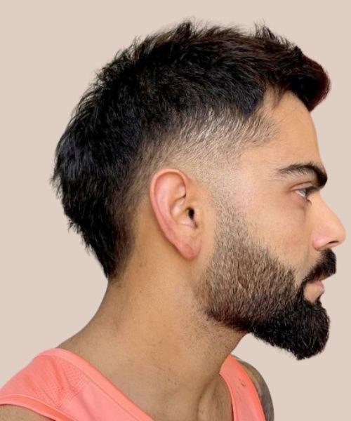 Virat kohali hair cutting photo